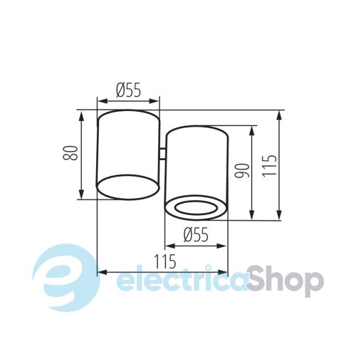 Спотовый светильник Kanlux BLURRO GU10 CO-W 32951
