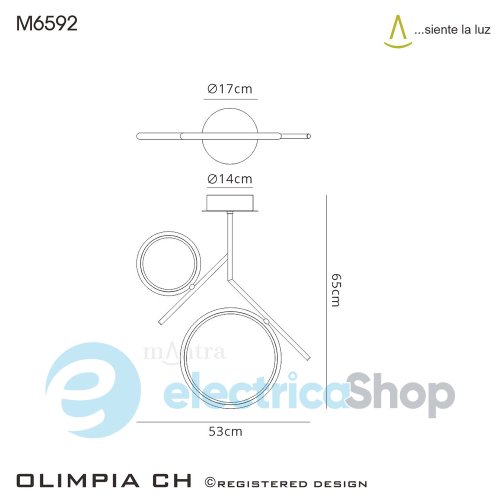 Люстра Mantra Olimpia 6592