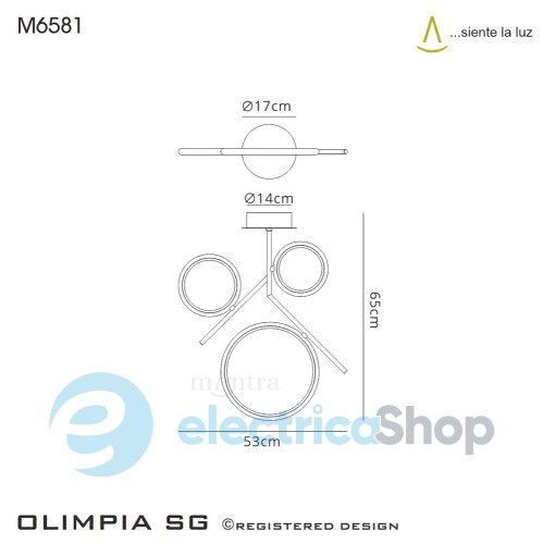 Люстра Mantra Olimpia 6581