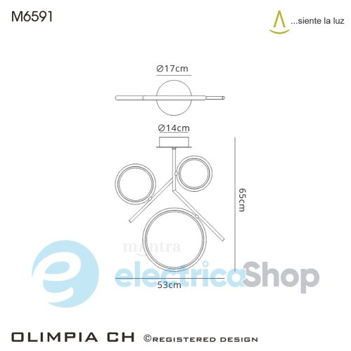Люстра Mantra Olimpia 6591