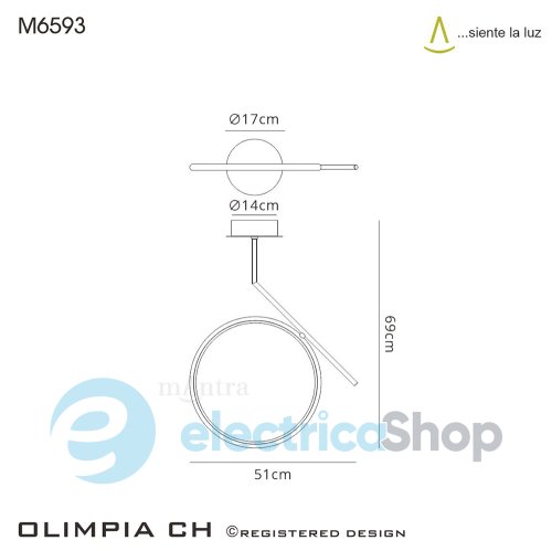 Люстра Mantra Olimpia 6593