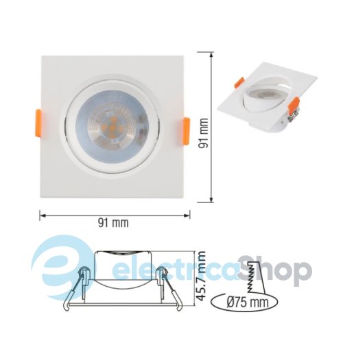 Точковий світильник Horoz MAYA-7 7W LED 016-054-0007-010