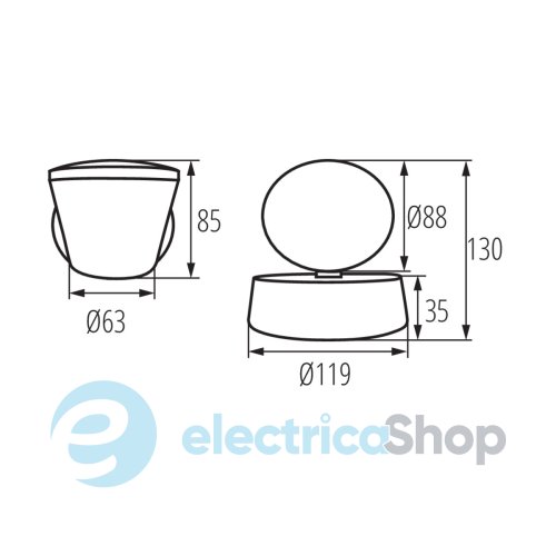 Уличный настенный светильник Kanlux DROMI LED EL-1 7W-GR (32530)