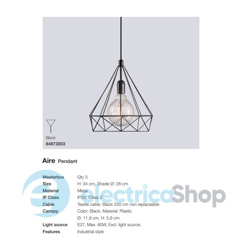 Підвісний світильник Nordlux AIRE 84873003