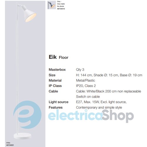 Торшер Nordlux 46734010 EIK