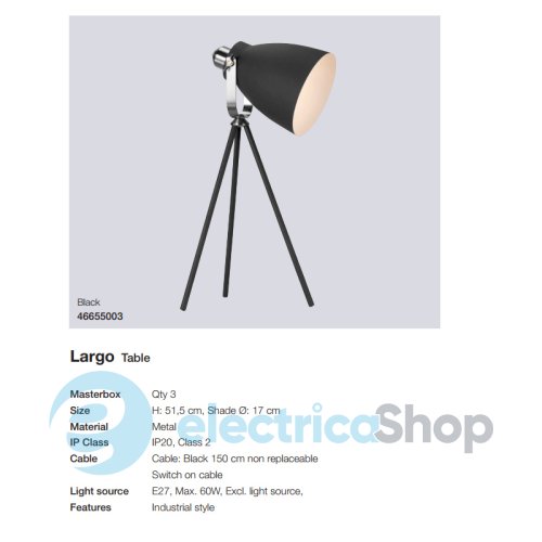 Настільна лампа Nordlux LARGO 46655003