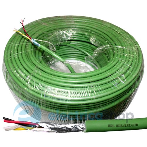 KNX-кабель 2х2х0.8 зелёный, бухта 100м