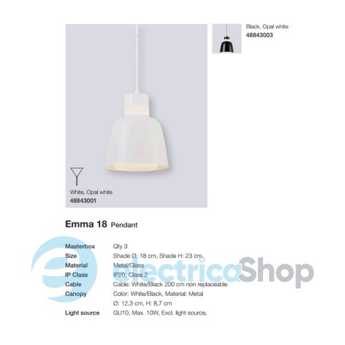 Подвесной светильник Nordlux EMMA 18 48843001