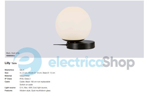 Настільна лампа Nordlux LILLY 48885003