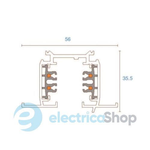 Шинопровід Shilo TRACK SYSTEM 8104 2м