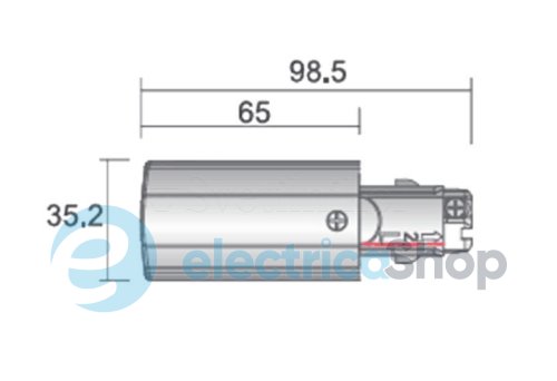 Конектор Shilo TRACK SYSTEM Connector Right 8108 правий