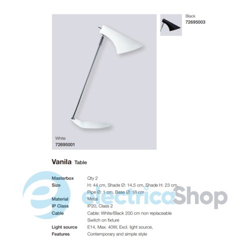 Настільна лампа Nordlux VANILA 72695003