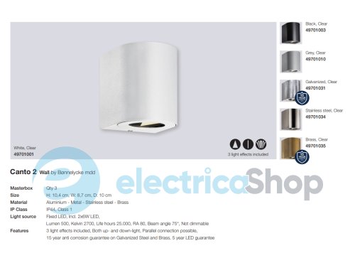 Вуличний світильник Nordlux CANTO 2 49701031 LED