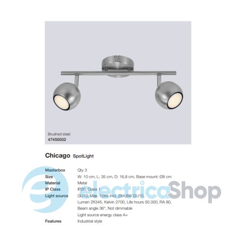 Спот Nordlux 47450032 CHICAGO