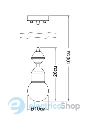 Подвесной светильник PikArt 4844-3 Dome lamp