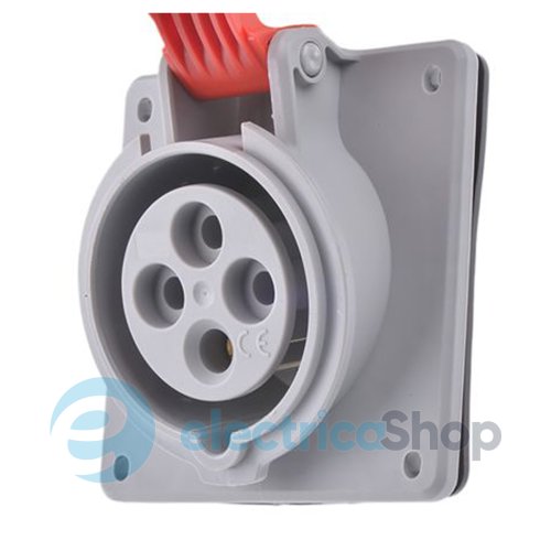 Розетка панельна 32A 3К+З 415В IP44 P17 Tempra Pro