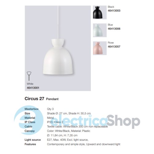 Підвісний світильник Nordlux CIRCUS 27 46413001