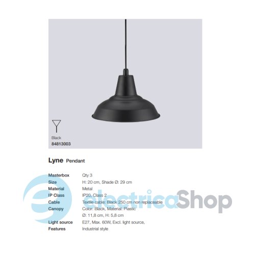 Подвесной светильник Nordlux LYNE 84813003