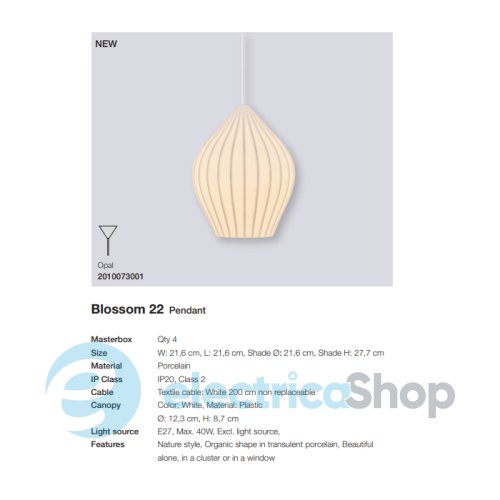 Підвісний світильник Nordlux BLOSSOM 22 2010073001