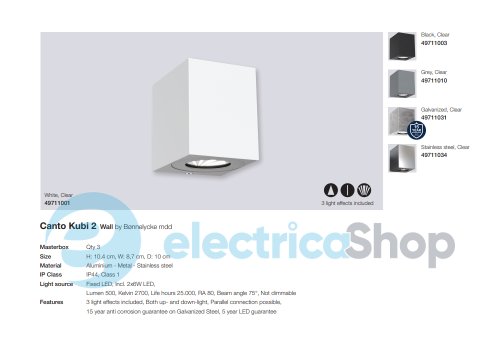 Вуличний світильник Nordlux CANTO Kubi 2 49711031 LED