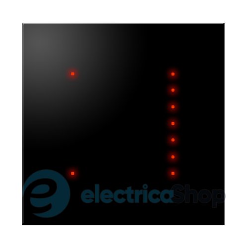 Светорегулятор сенсорный под лампы накаливания Etren Q600N (черная сенсорная панель)