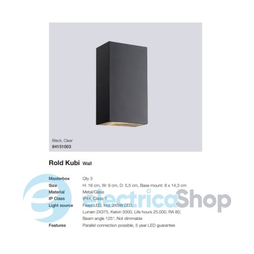 Вуличний світильник Nordlux ROLD 84151003