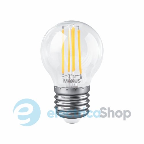 Лампа світлодіодна MAXUS G45 FM 7W 2700K 220V E27 Clear 1-MFM-743