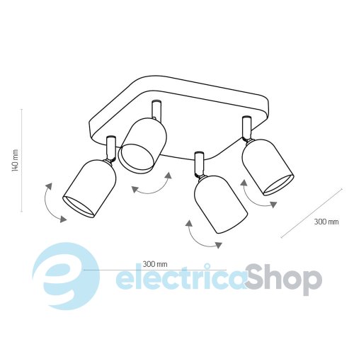Светильник-спот TK-Lighting Top black 4418