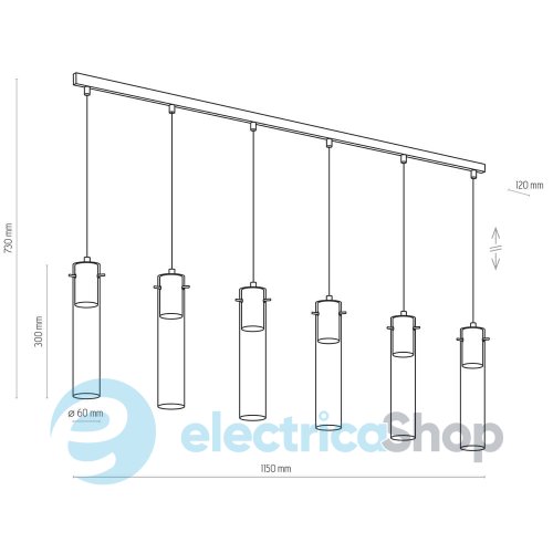 Підвісний світильник TK-Lighting LOOK GRAPHITE 3150