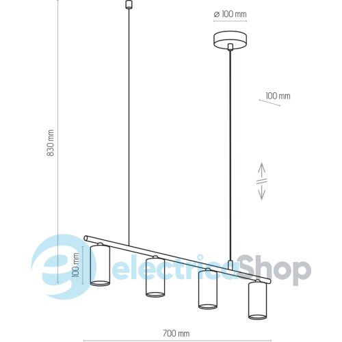 Підвісний світильник TK-Lighting LOGAN WHITE 4422