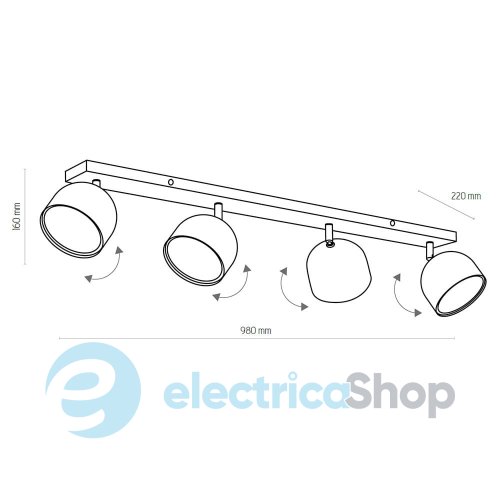 Светильник-спот TK-Lighting ALTEA 3422 black