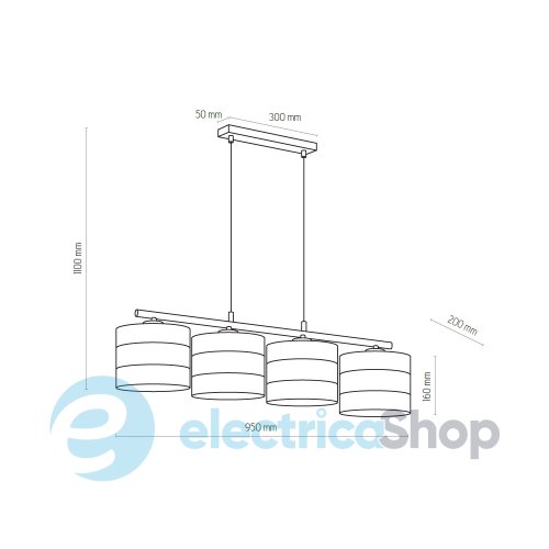 Подвесной светильник TK-Lighting TAGO WHITE 3222
