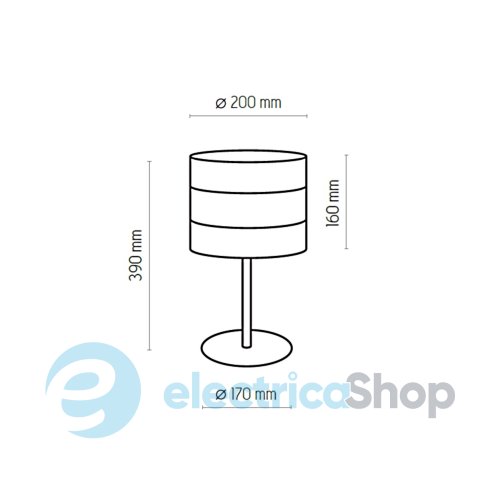 Настільна лампа TK-Lighting TAGO BLACK 5054