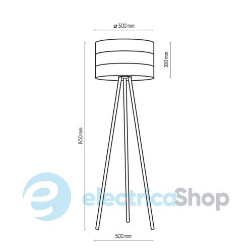 Торшер TK-Lighting 5053 TAGO BLACK