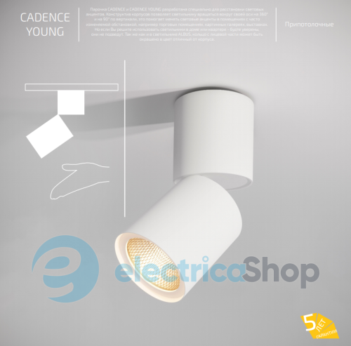 Светильник-спот BARVANOR Cadence Young CDY-SR-01930038RF490-RAL9005
