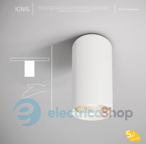 Точковий світильник BARVANOR Ignis IN-SR-01340038RF490-RAL9003