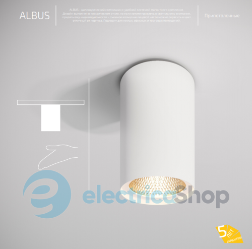 Точечный светильник BARVANOR Albus AB-SR-01340038RF490-RAL9003