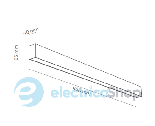 Лінійний світильник BARVANOR Integral 900 INT-SR-02640103RM390-090-RAL9003