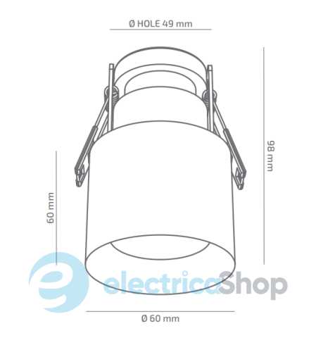 Точечный светильник BARVANOR Unique UN-CL-00840038RF490-RAL9003