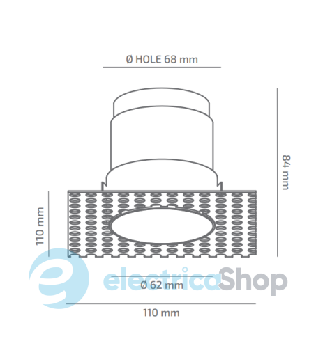 Точковий світильник BARVANOR Pill PL-CL-00830038RF390-RAL9005