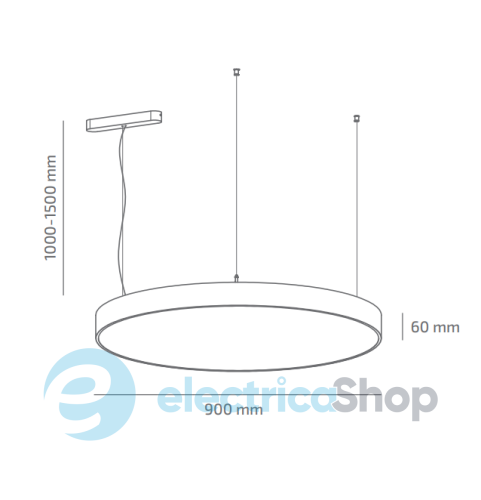 Подвесной светильник BARVANOR Umbrella 800 UB-SP-05330104RM490-D080-RAL9005