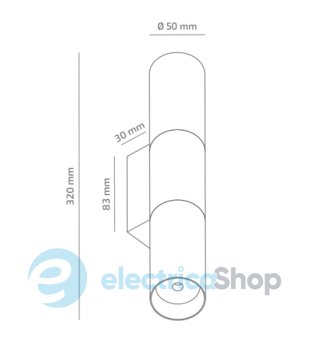 Настенный светильник BARVANOR Up & Down UD-WL-01730045LS390-RAL9005
