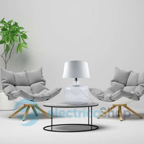 Настільна лампа Zuma Line BATUMI TRANSPARENT 5527WH