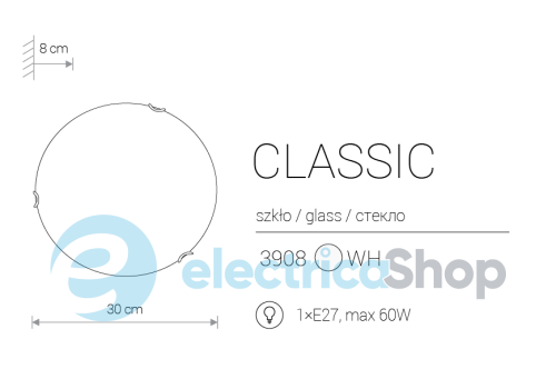 Настенный светильник Nowodvorski CLASSIC 9 3908