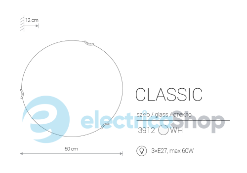 Настенный светильник Nowodvorski CLASSIC 11 3912