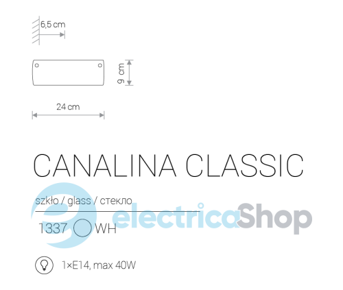 Настенный светильник Nowodvorski CANALINA CLASSIC A 1337