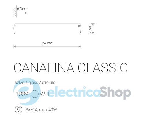 Настенный светильник Nowodvorski CANALINA CLASSIC C 1339