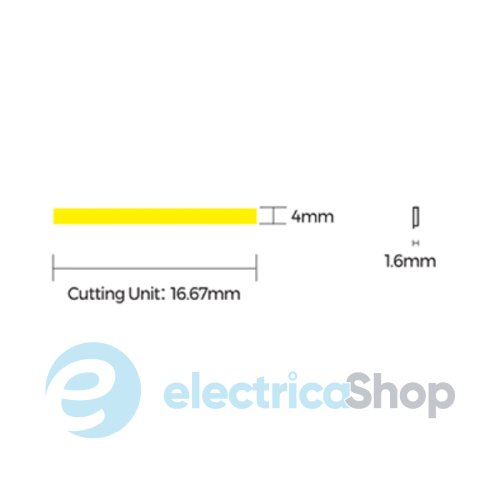 Стрічка світлодіодна COLORS COB-24V-IP33 10W 760Lm 4000K (DF7-24V-4mm-NW)