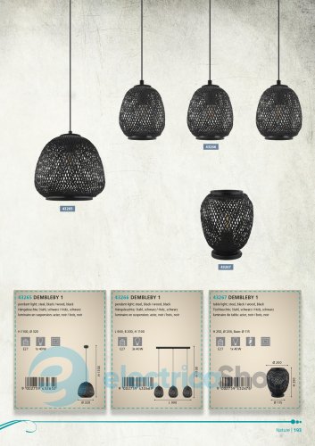 Люстра Eglo DEMBLEBY 1 43266