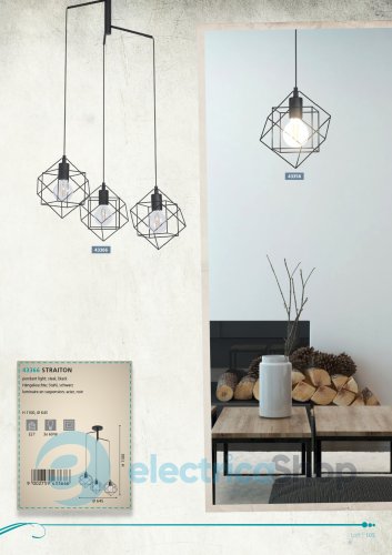 Подвесной светильник Eglo STRAITON 43366